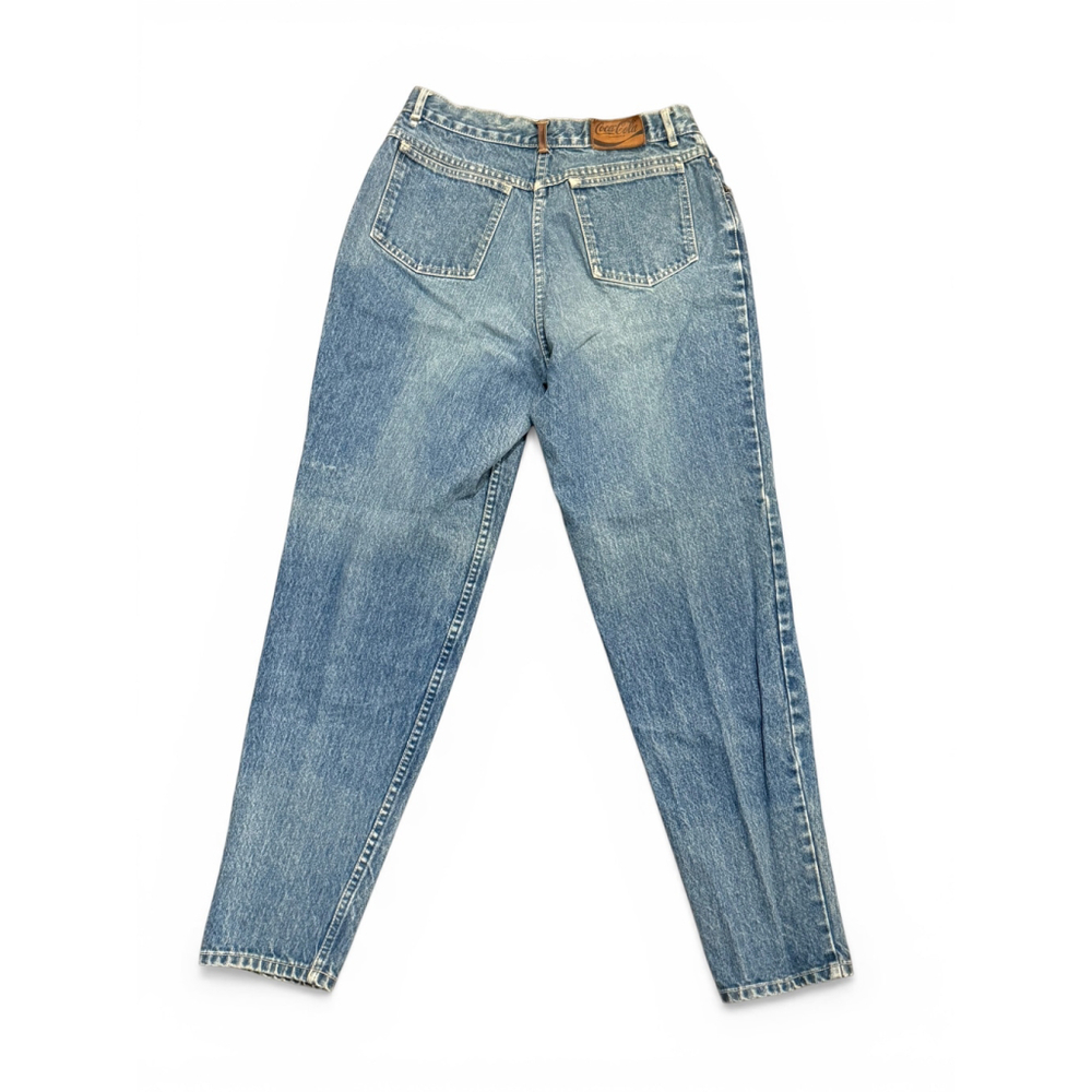 Vintage Coca Cola Jeans Womens High Rise Tapered Mom Jeans Denim Sz 27/6 - Picture 6 of 10